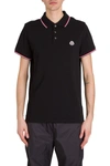 MONCLER POLO SHIRT WITH CONTRAST EDGE,11407820