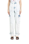 MSGM CARGO DENIM TROUSERS,11404688