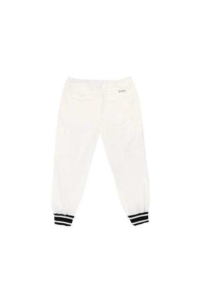 Dolce & Gabbana Kids' Ribbed Joggers In White