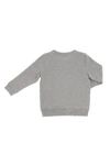 Acne Studios Mini Fairview Face Sweatshirt Gray Melange In Grey