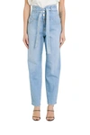 PINKO HIGH-RISE JEANS WITH BELT,11400641