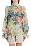 DOLCE & GABBANA FLORAL BLOUSE,11399503