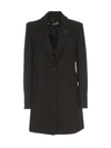 LOVE MOSCHINO SINGLE BREASTED COAT W/SLITS ON BACK,11427296
