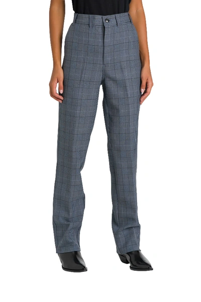 Ganni Suiting Pants In Light Blue