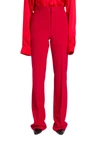 BALENCIAGA TAILORED PANTS IN RED STRETCH TAILORING TWILL,11426910