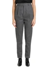 SAINT LAURENT HIGH-RISE FLANNEL TROUSERS WITH DARTS,11426867