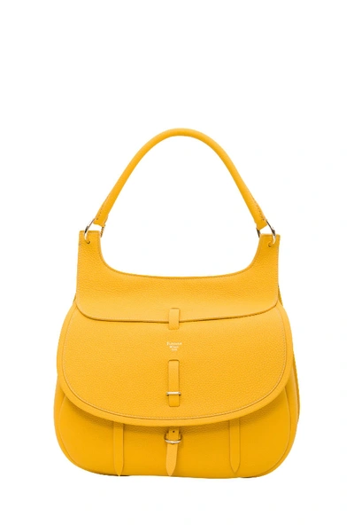 Fontana Milano 1915 Chelsea Medium Saddle Bag In Yellow