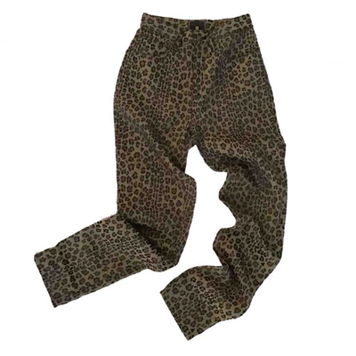 Pre-owned Fendi Brown Trousers