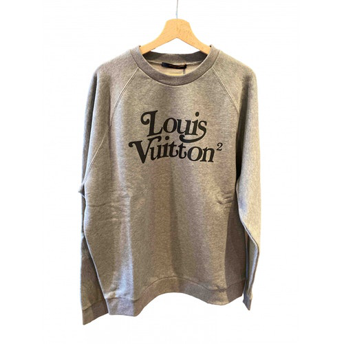Pre-Owned Louis Vuitton Grey Cotton Knitwear & Sweatshirts | ModeSens
