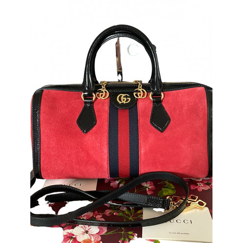 gucci ophidia red suede