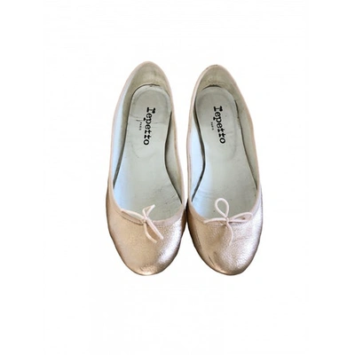 Pre-owned Repetto Gold Leather Ballet Flats