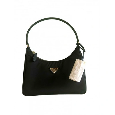 Pre-owned Prada Re-nylon Black Cloth Handbag