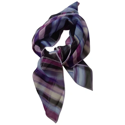 Pre-owned Pinko Silk Neckerchief In Purple