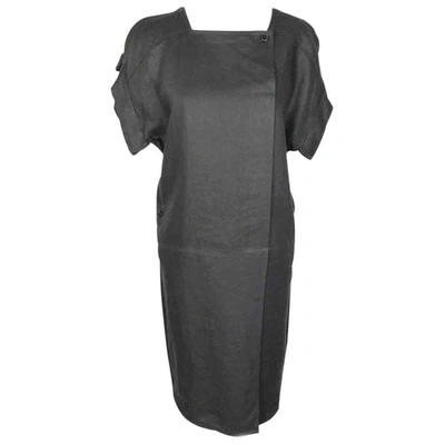 Pre-owned Marella Black Linen Dress