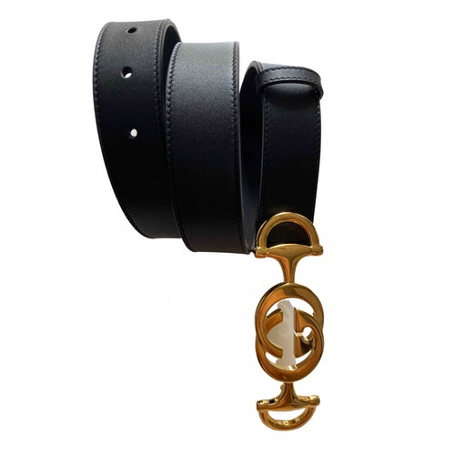 Pre-Owned Gucci Dionysus Black Leather Belt | ModeSens