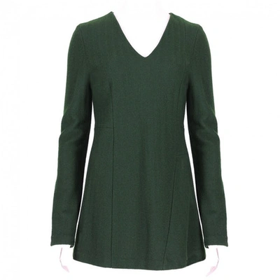 Pre-owned Jil Sander Wool Top In Green