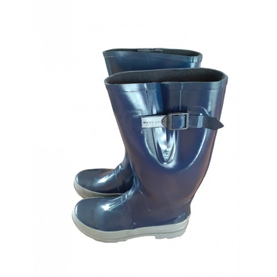 Pre-owned Marc Jacobs Blue Rubber Boots