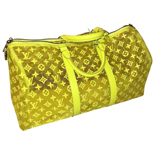 Pre-Owned Louis Vuitton Keepall Yellow Bag | ModeSens