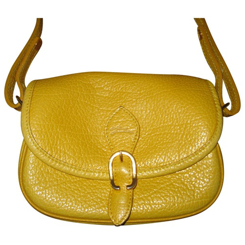 Pre-Owned Longchamp Yellow Leather Handbag | ModeSens
