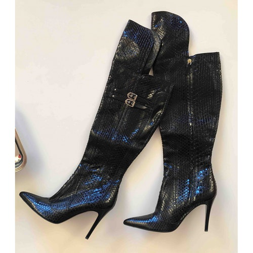 black crocodile boots womens