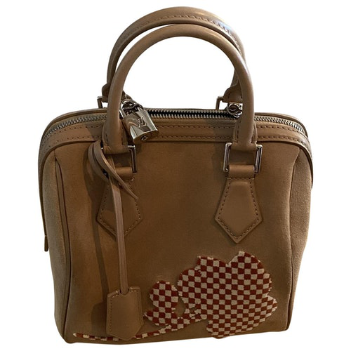 Pre-Owned Louis Vuitton Speedy Camel Suede Handbag | ModeSens
