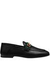 GUCCI HORSEBIT-DETAIL LEATHER LOAFERS