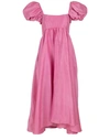 AZEEZA Rory Raw Silk Peony Dress