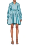 STINE GOYA JASMINE LONG SLEEVE TAFFETA MINIDRESS,SG3092