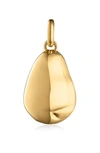Shop Monica Vinader Nura Necklace Enhancer In Yellow Gold