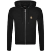 Belstaff Black French Terry Zip Hoodie In Black