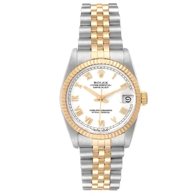 Rolex Datejust Midsize 31mm Steel Yellow Gold Ladies Watch 68273 In Not Applicable