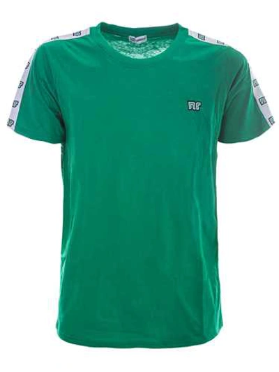 Nr Green Tshirt With Side Bands In Green