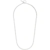 ALL BLUES ALL BLUES SILVER ROPE CHAIN NECKLACE