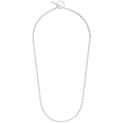 All Blues Silver Rope Chain Necklace