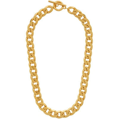 All Blues Curb-chain Gold-vermeil Necklace In Not Applicable