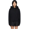 Alexander Wang T T By Alexander Wang Puff Logo Hoodie In Black