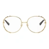 GUCCI GOLD OVERSIZED VINTAGE GLASSES