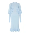 BURBERRY PUFF-SLEEVE JERSEY DRESS,15327469