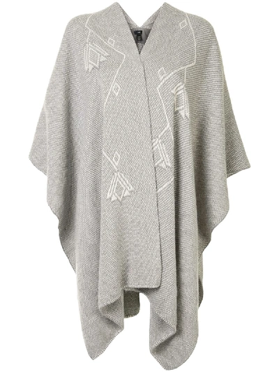 Voz Copihue Knitted Duster In Grey