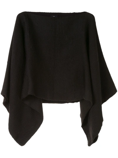 Voz Solid Crop Jumper In Black