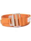 Heron Preston Tape Logo Patch Detail Belt In Orange