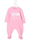 MOSCHINO METALLIC LOGO-PRINT PAJAMAS