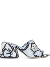 FENDI FF PRINTED MULES