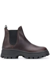 Miu Miu Chunky Sole Boots In Brown
