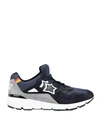 Atlantic Stars Polaris Sneakers In Suede And Nylon Color Blue In Dark Blue