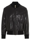 GUCCI GUCCI LEATHER BOMBER JACKET