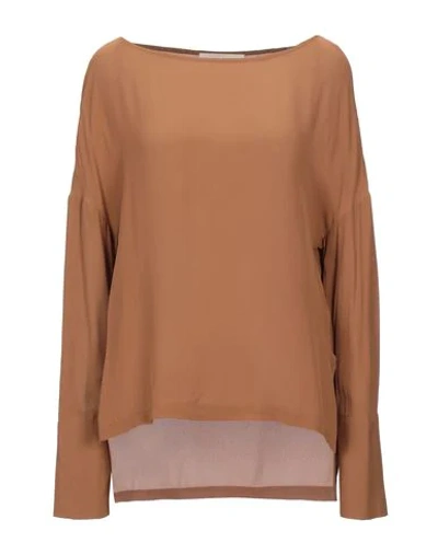 Liviana Conti Blouses In Camel