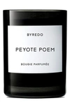 BYREDO PEYOTE POEM SCENTED CANDLE, 8.5 OZ,20020006