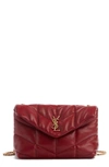SAINT LAURENT TOY LOULOU PUFFER QUILTED LEATHER CROSSBODY BAG,6203331EL07