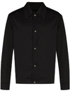 Ferragamo Contrast Collar Jacket In Black